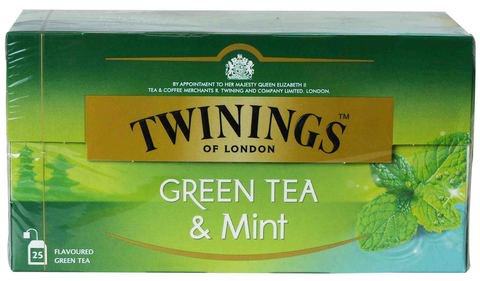 Twinings Green Tea &amp; Mint 25 teabags (2 g each)