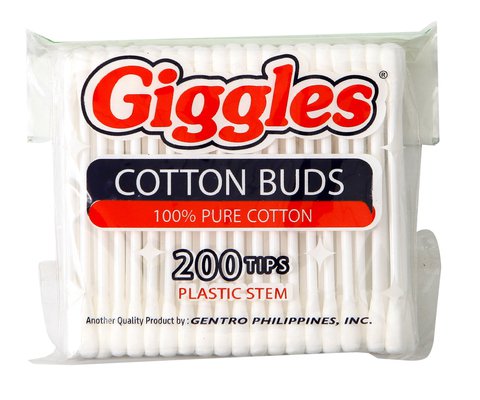 Giggles Cotton Buds Plastic White 200 tips