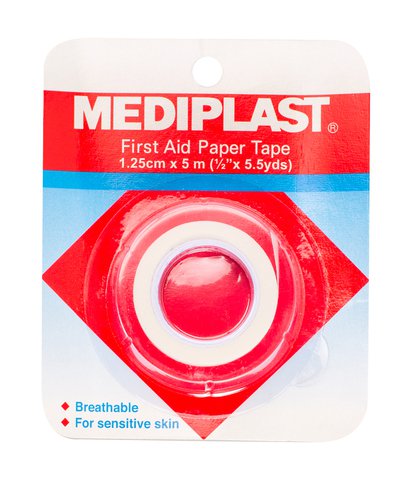 Mediplast First Aid Paper Tape 1.25cm X 5m 1 pc