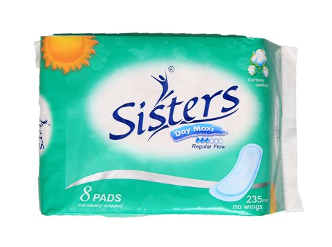 Sisters Silk Floss Day No Wings Sanitary Napkins 8 pads