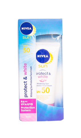 Nivea Protect &amp; White Sun Protection Face Cream SPF 50 50 ml