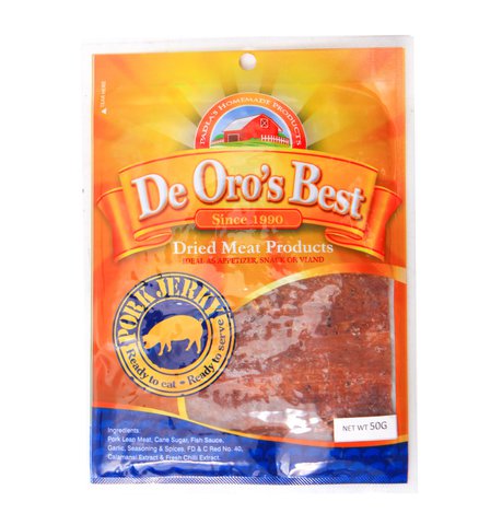 De Oro's Best Pork Jerky 50 g