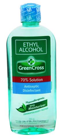Green Cross Ethyl Alcohol 70% Solution With Moisturizer 250 ml
