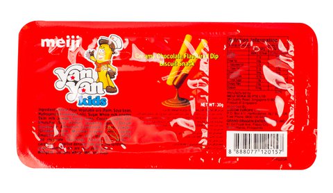 Meiji Yan Yan Kids Creamy Chocolate Flavoured Dip Biscuit Snack 30 g