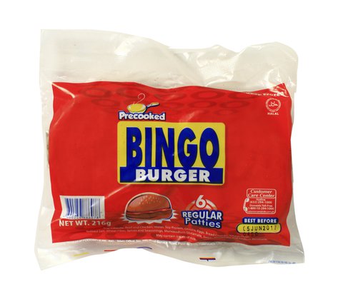 Bingo Beef Burger Patties 216 g