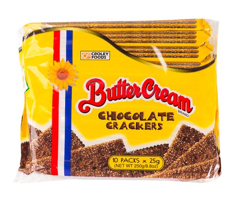 Butter Cream Chocolate Crackers 1 pack (25 g x 10 pcs)