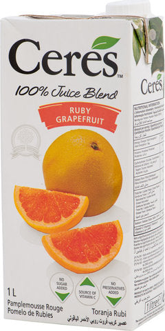Ceres Fruit Juice Ruby Grapefruit 1 l