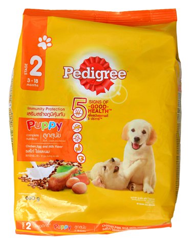 Pedigree Dry Puppy Cheese &amp; Egg Dog Food 480 g