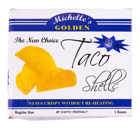 Michelle's Golden Taco Shells Regular Size 1 dozen /pack