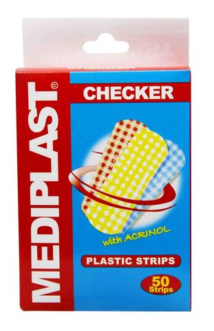 Mediplast Checker Plastic Strips 50 pcs /pack