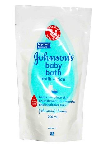 Johnsons's Body Wash Milk + Rice Bath Refill 200 ml