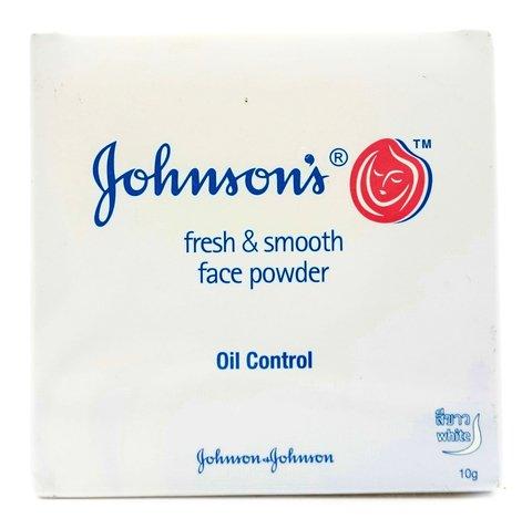 Johnson's Pure Essentials Fresh &amp; Smooth Face Powder White Oil Control 10 g