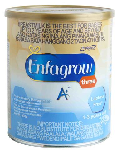 Enfagrow A+ Lactose Free Three Milk Supplement 900 g