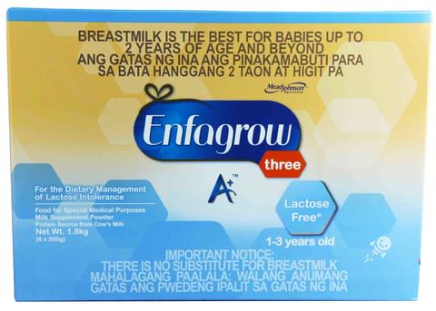 Enfagrow A+ Three Milk Supplement Powder Lactose Free (1-3 Years Old) 1.8 kg
