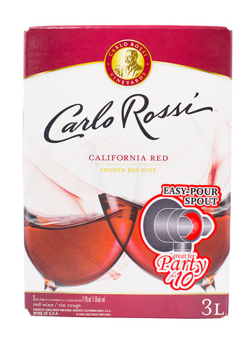 Carlo Rossi California Red Smooth Red Wine - Box 3 l
