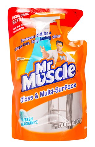 Mr Muscle Glass &amp; Multi-Surface Cleaner Refill - Fresh Fragrance 500 ml