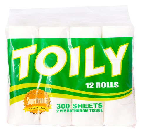 Toily Bathroom Tissue 2 Ply 12 rolls /pack