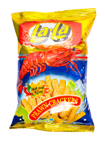 La La Prawn Cracker Hot &amp; Spicy 60 g