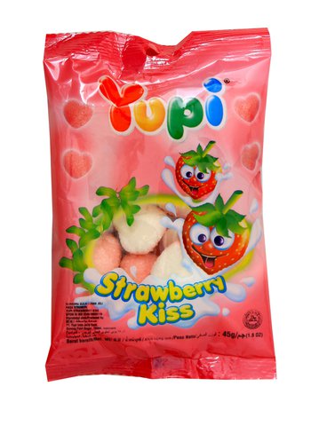 Yupi Gummy Strawberry Kiss 45 g