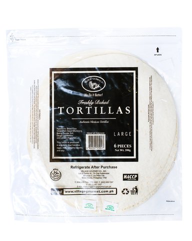 Vilage Gourmet Freshly Baked Tortillas 390 g