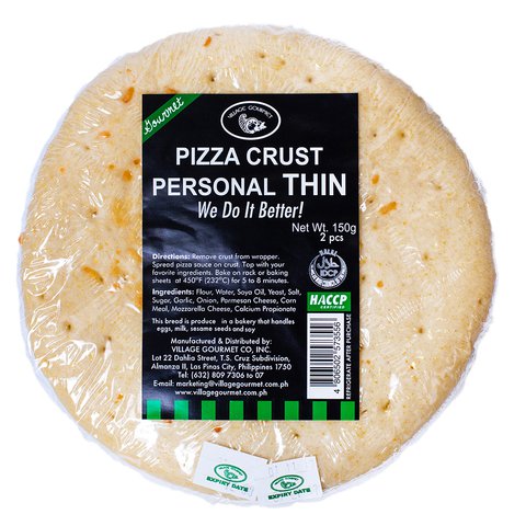 Village Gourmet Pizza Crust Personal Thin 150 g