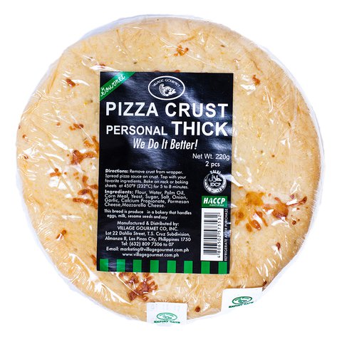 Village Gourmet Pizza Crust Personal Thick 220 g