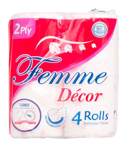 Femme Bathroom Tissue 2 Ply 300 Sheets 4 rolls /pack