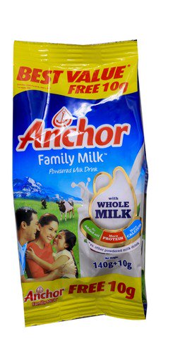 Anchor Family Milk Plain 140 g