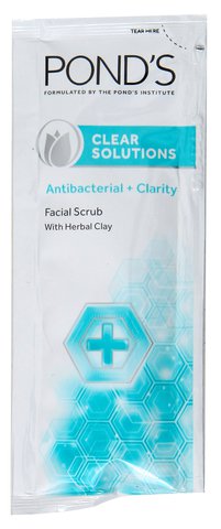 Pond's Facial Scrub With Herbal Clay Clear Solutions 10 g