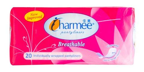 Charmee Breathable Unscented Pantyliners 20 liners /pack
