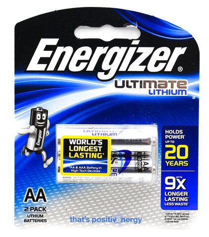 Energizer Lithium Battery L91BP2 AA 12 pcs