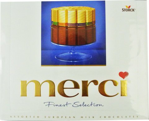 Merci Assorted Milk Chocolate Blue 250 g