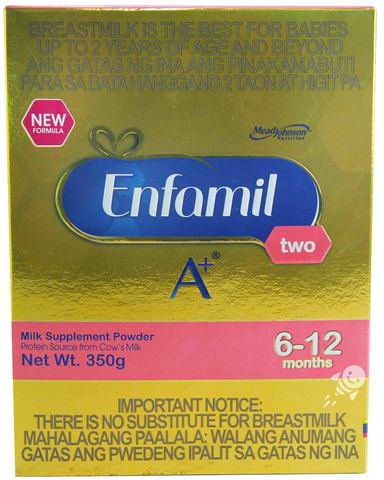 Enfamil A+ Two Baby Formula Powdered Milk Drink (6-12 months) 350 g