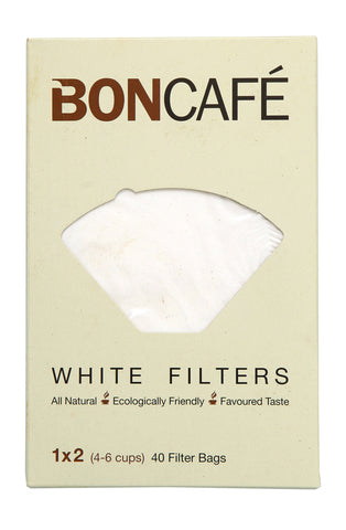 Boncafe White Coffee Flter 1x2 40 pcs /pack