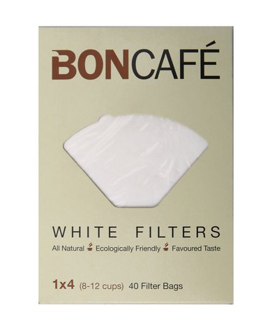 Boncafe White Coffee Filter 1x4 40 pcs /pack