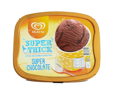 Selecta Super Thick Chocolate Ice Cream 1.5 l