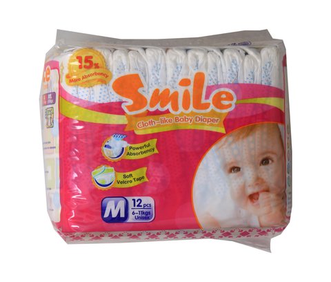 Smile Baby Diapers Econo Pack M 12 pcs /pack