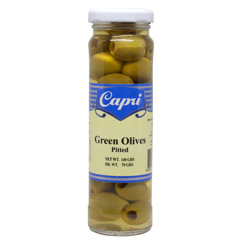 Capri Green Olive Pitted 140 g