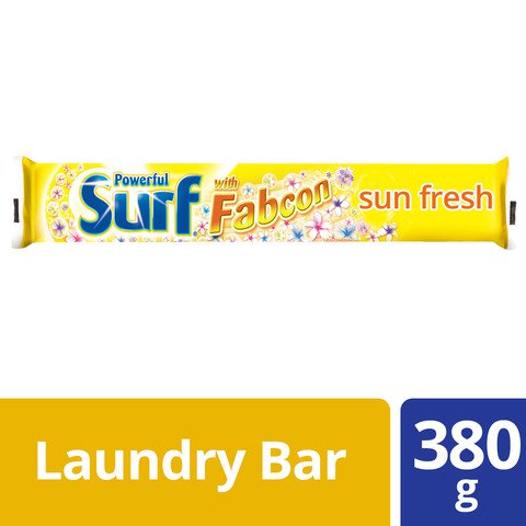 Surf Yellow Detergent Bar Sun Fresh Long Bar 380 g