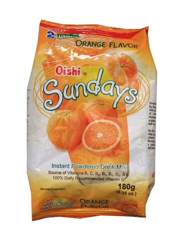 Oishi Sundays Orange 180 g