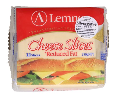 Lemnos Reduced Fat Cheese Slices 250 g