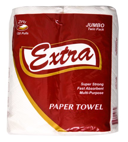 Extra Paper Towel Jumbo 2 Ply 120 sheets /roll