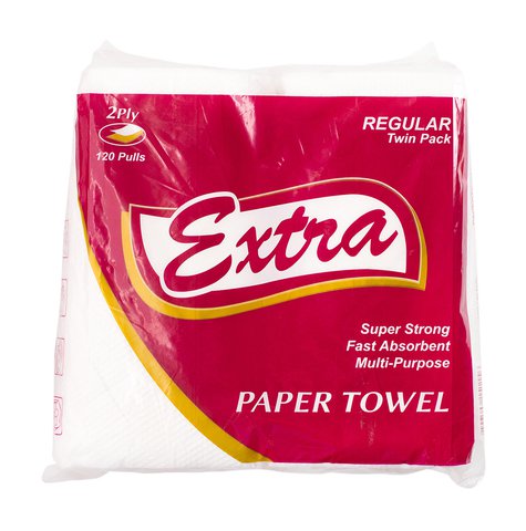 Extra Paper Towel Regular Twin Pack 2 Ply 120 Pulls 1 pack