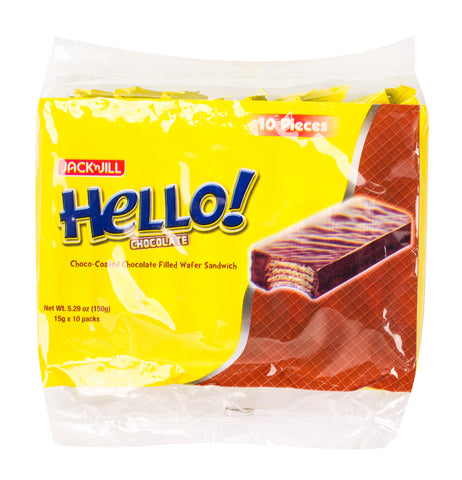 Hello Choco Coated Wafer Sandwich 10 pcs /pack