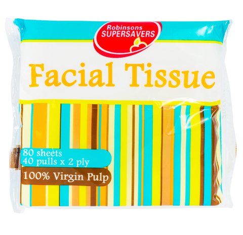 Supersavers Handypack Facial Tissue 80 sheets /pack