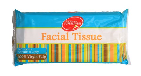 Supersavers Travel Facial Tissue 70 pulls /pack