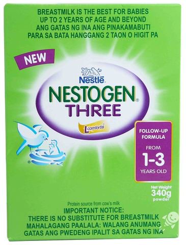 Nestogen 1-3 Years Old Follow Up Formula Milk With L Comfortis - THREE 340 g /pack