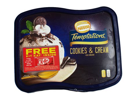 Nestle Temptations Cookies &amp; Cream Ice Cream 1.3 l