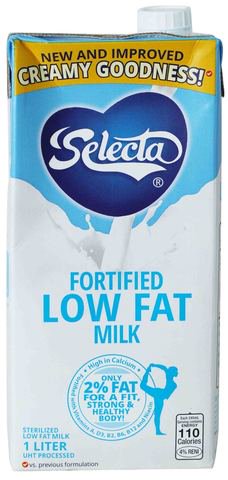 Selecta Fortified Low Fat Milk