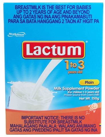 Lactum Milk Supplement Powder - Plain (1-3 Years Old) 150 g